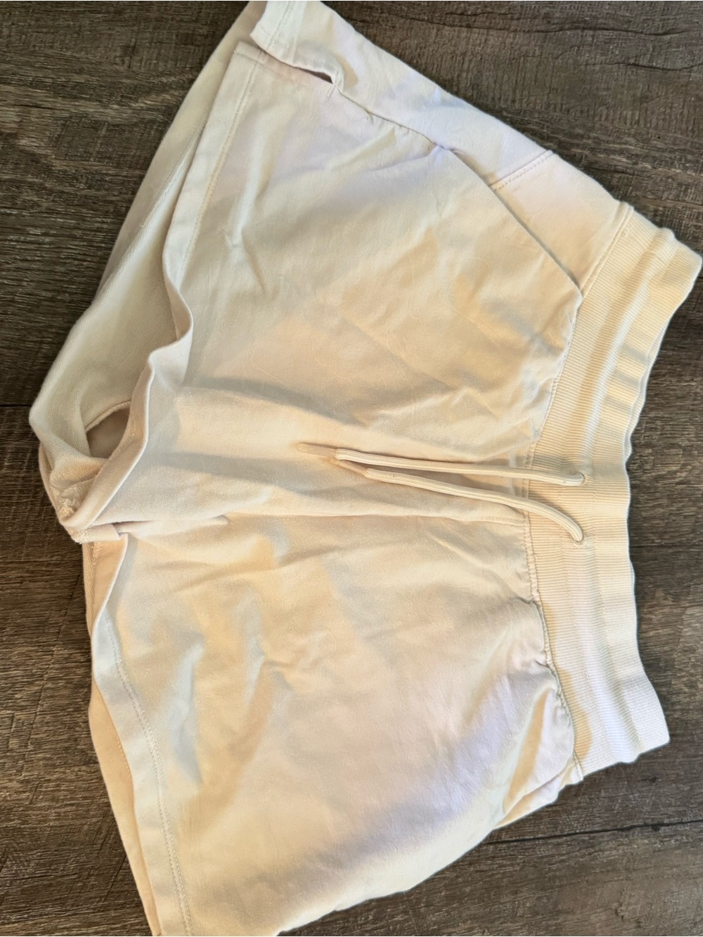 all in motion Cream Drawstring Athletic Lounge Shorts
